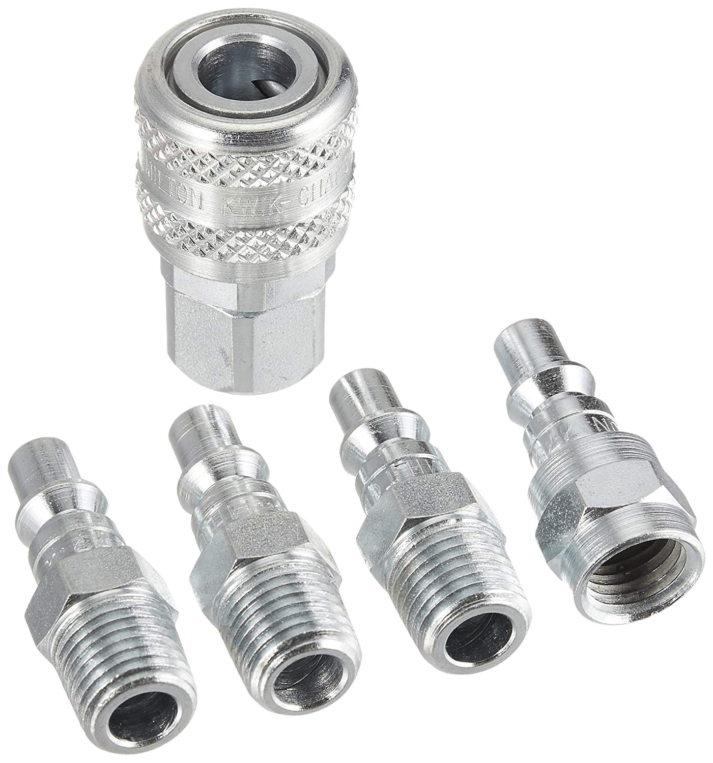 10 Pieces Milton 777 A-Style Air Hose Fittings 1/4" Male NPT Coupler Plugs 
