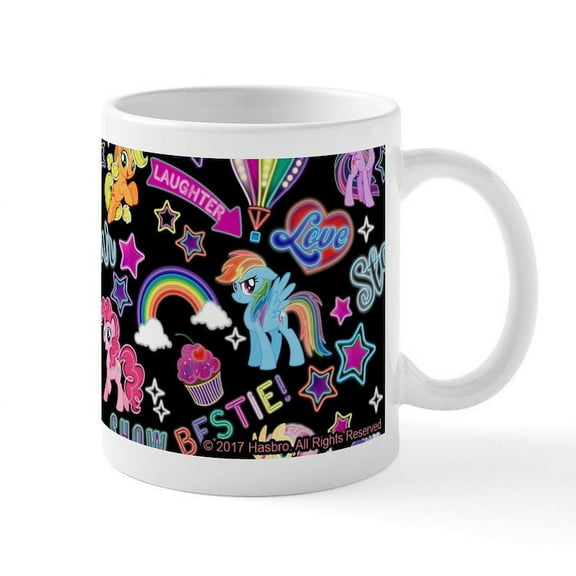 CafePress - MLP Friends Mugs - 11 oz Ceramic Mug - Novelty Coffee Tea Cup
