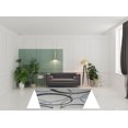 thumbnail image 2 of HomeRoots 515941 8 x 10 ft. Blue Geometric Rectangle Area Rug, 2 of 5