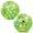 Green Gold, variant on POZA Set of 2 Blue Gold Polka Inflatable Beach Balls - Retro Design Beach Balls For Pool with Sparkly Gold Confetti, PVC Vinyl Inflatable Pool Toys for Fun Summer Party and Water Games - 16 Inches