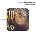 thumbnail image 3 of Balery 4 Pcs Happy New Yearleather Coasters Set, Drink Table Cup Coasters For Living Room Kitchen Coffee Decor, 3 of 9
