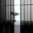 thumbnail image 3 of Juego de 2 paneles Sheer Curtains Mrs. Naturall Black, 160 x 160 cm, 3 of 7