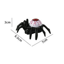 dajkiuy Halloween Tea Lights Flameless Candles, Spider Eyeballs LED Candles,3 PCS Battery Operated Flickering Candles for Halloween Decoration Table Spooky Theme Party Decor