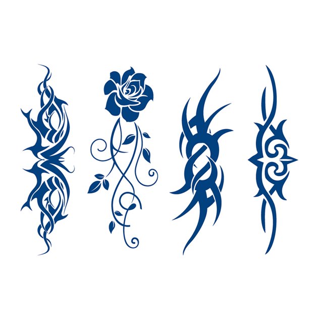 2 uds jugo pecho tatuaje pegatina espalda tatuaje pegatina 80x110mm (GZX-001-002)