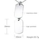 thumbnail image 2 of Collar con licencia de Identificación material acero Inoxidable Plateado, Cadena Colgante, Cosplay Vintage, 2 of 5