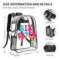 thumbnail image 7 of Six Seven Emojis Transparent Backpack Fashion Travel Backpack Laptop Backpack 16ch, 7 of 7