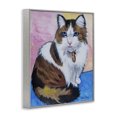 thumbnail image 3 of Stupell Industries Brown & White Cat Portrait Animals Painting Gray Framed Art Print Wall Art, 24 x 30, 3 of 8