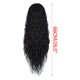 thumbnail image 2 of Pelucas con flequillo para mujer, peluca ondulada suelta con cordón, cola de caballo, cola de caballo, malla elástica, trenza natural y realista, hermosa cola de caballo con patrón de agua., 2 of 4