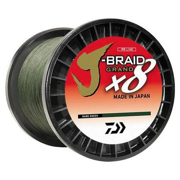 Daiwa J-Braid X8 Grand Braided Line 50lbs 300YD, Green