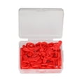 thumbnail image 1 of Plastic Knitting Tools Locking Stitch Markers Crochet Latch Knitting Tools Needle Clip Hook Red Heart Socks Shaped, 1 of 5