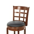 thumbnail image 5 of Boraam Kyoto 29in. High Back Swivel Wood Bar Stool - Cherry Finish, 5 of 8