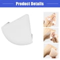 thumbnail image 5 of Vocoste Loose Powder Puff Face Soft Triangle Puff Blender Beauty Makeup Tool Short Plush Beige White 2 Pcs, 5 of 7