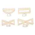 thumbnail image 1 of Shisuyan Hair Clip Acrylic Beige 4Pcs For Daily Use 3.7X1.6X1.2In, 1 of 9