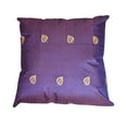 thumbnail image 3 of Handmade Eco-Friendly 16''x16'' Decorative Cushion Covers Motif Silk Purple Indoor Pack Of 4, 3 of 3