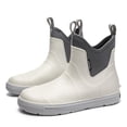 thumbnail image 7 of DeHolifer Women's Deck Boots Ankle Rain Boots Fishing Boots Rubber Waterproof Slip-Resistant Outdoor Work Shoes, 7 of 7