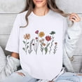 thumbnail image 5 of PVCS Womens Tops Women Mother's Day Gift Mom Flower Print Short Sleeve Round Neck Tshirt Pattern Top, 5 of 7