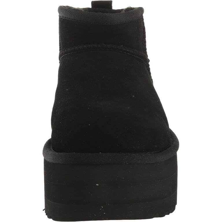 UGG Women's Classic Ultra Mini Platform Boots in Black with UGG Women's Classic Ultra Mini Platform Boots in Black with