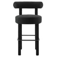 thumbnail image 5 of Modway Toulouse Boucle Fabric Bar Stool in Black Black, 5 of 9