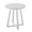 White + Wood, variant on Modern Harmony Wood Round End Table for Living Room, 22 Inch Small Side Table with Sturdy Rubberwood Legs, Black