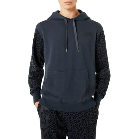 Oakley Mens TNP Animalier Leopard Print Comfy Hoodie Gray XL