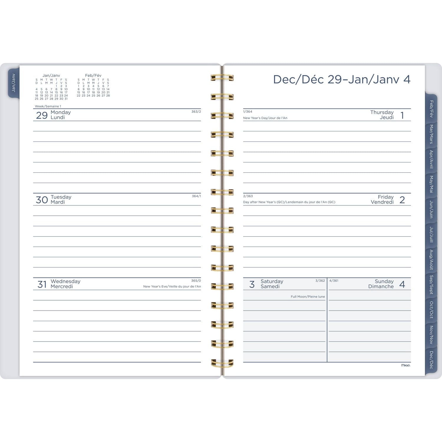 2026 Mead® Retro Blue Small Weekly Planner, Planner
