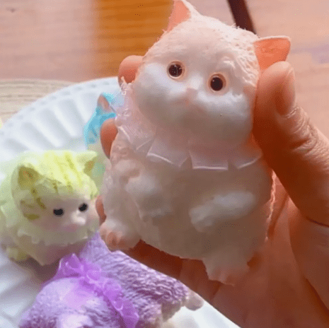 Taba Squishy Cat Kit-4PCS,Cute Squishy Toys, Handmade cat Squishy,Suitable for Cat Memorial Gifts for Women Lovers