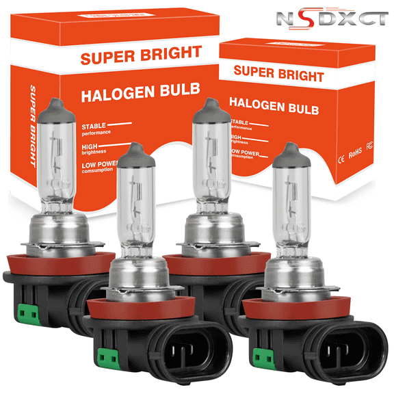 NSDXCT For Dodge Grand Caravan 2011-2020 Halogen Headlight Bulbs H11 High Beam and H11 Low Beam 4pc
