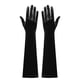 thumbnail image 4 of Guantes de moda para mujer, de satén y terciopelo, para noche, largos, para bolso, mitones de mujer, 4 of 4