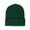 Dark Green, variant on Knitted Cap Beanie with Cuff - Aqua