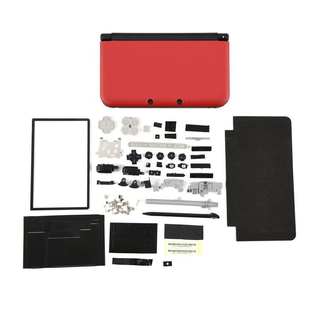 Completa Carcasa de Carcasa Cubierta Shell Repair Parts Complete Fix Replacement Kit para Nintendo 3DS XL(Rojo) Partes Electronicas Octpeak No