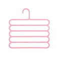 thumbnail image 1 of Perchas para pantalones, ahorradoras de espacio, antideslizantes, para armario, organizadores de ropa y para colgar toallas. Rosa, 1 of 9