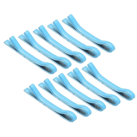 Uxcell 10Pcs Tiny Doll Hair Pins 0.43" Blue Mini Metal Hair Clips Bobby Pins