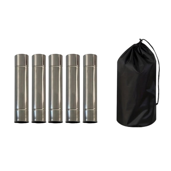 YIEMEEN Heavy Type Wind Resistant Chimney Pipe Set for Outdoor Wood Burning Stove