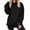 Black, variant on Oversized Sweatshirt For Women Casual Long Sleeve Hoodies Y2k Fashion Pullover with Thumb Holes