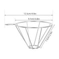thumbnail image 2 of LITINKIMI Coffee Filter Holder Stainless Steel Coffee Cone Filter for Home Users 1Set, 2 of 8