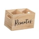 thumbnail image 4 of Soporte para control remoto, caja de almacenamiento de madera, organizador de almacenamiento de medios para escritorio, oficina, mesita de noche,, 4 of 9
