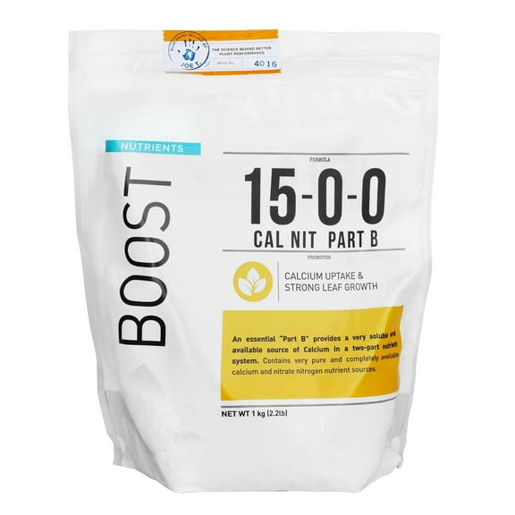 Calcium Nitrate Water-Soluble Fertilizer for Calcium Uptake and Strong Leaf Growth in Continuous Liquid Feed Programs, 2.2Lbs