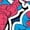 ROYAL BLUE, variant on Spider-Man - Spidey Bright Stickers - Men's Sleeveless Graphic Tank