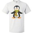 thumbnail image 3 of Inktastic Cute Penguin, Penguin With Striped Scarf T-Shirt, 3 of 5
