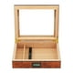 thumbnail image 2 of Humidor De Cigarrillos De Madera, Caja De Almacenamiento De Cedro De Viaje Transparente Para Regalos De Hombres, 2 of 9