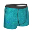 thumbnail image 3 of Kll Blue Green Glitter Men'S Cotton Boxer Briefs Underwear-Medium, 3 of 9