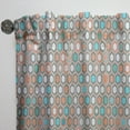 thumbnail image 3 of Designart 'Hexagon Retro Pattern III' Mid-Century Modern Curtain Panel, 3 of 5