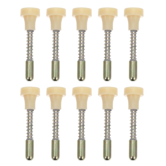Alasum 10-Pack Beige Window Screen Plunger Pins with Spring Loaded Mechanism for Easy and Secure Installation