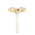 thumbnail image 3 of Rosec Jewels Lab Created Diamond Wrap Ring (EF-VS Quality) - Designer Ring for Mothers Day, 10K Yellow Gold, US 4.00, 3 of 8