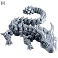 thumbnail image 1 of 3D Printed Dragon Toy, PLA Material, 12.09 x 2.34 x 1.56 Inches, Assorted Colors, 1 of 7