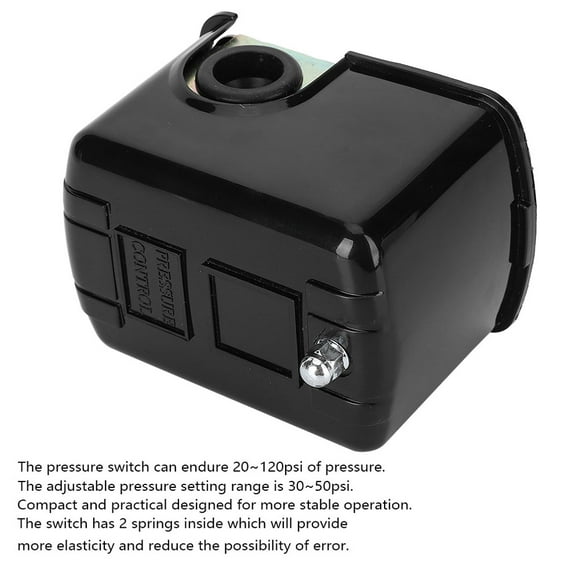20 To 120psi Water Pump Pressure Switch 230V Premium Water Pump Double Spring Pressure Switch, Sump Pump Accessories