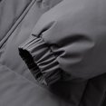thumbnail image 5 of Wrtxtat Men's Hooded Long Puffer Coat Winter Parka Jacket with Pockets Full Zip Windproof Heavyweight Puffy Warm Outerwear Dark Gray XXXL, 5 of 9