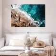thumbnail image 2 of Elephant Stock San Diego Beach Wall Art - Horizontal Canvas Wall Art - Living Room Wall Decor - Beach Canvas - Teal And Brown Decor - 48" x 32", 2 of 8
