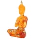 thumbnail image 3 of Estatua de Buda Sentado, Estatua de Buda Sentado Transparente Estatua de Buda de Resina Suministros Budistas Impulsados por el Rendimiento, 3 of 8