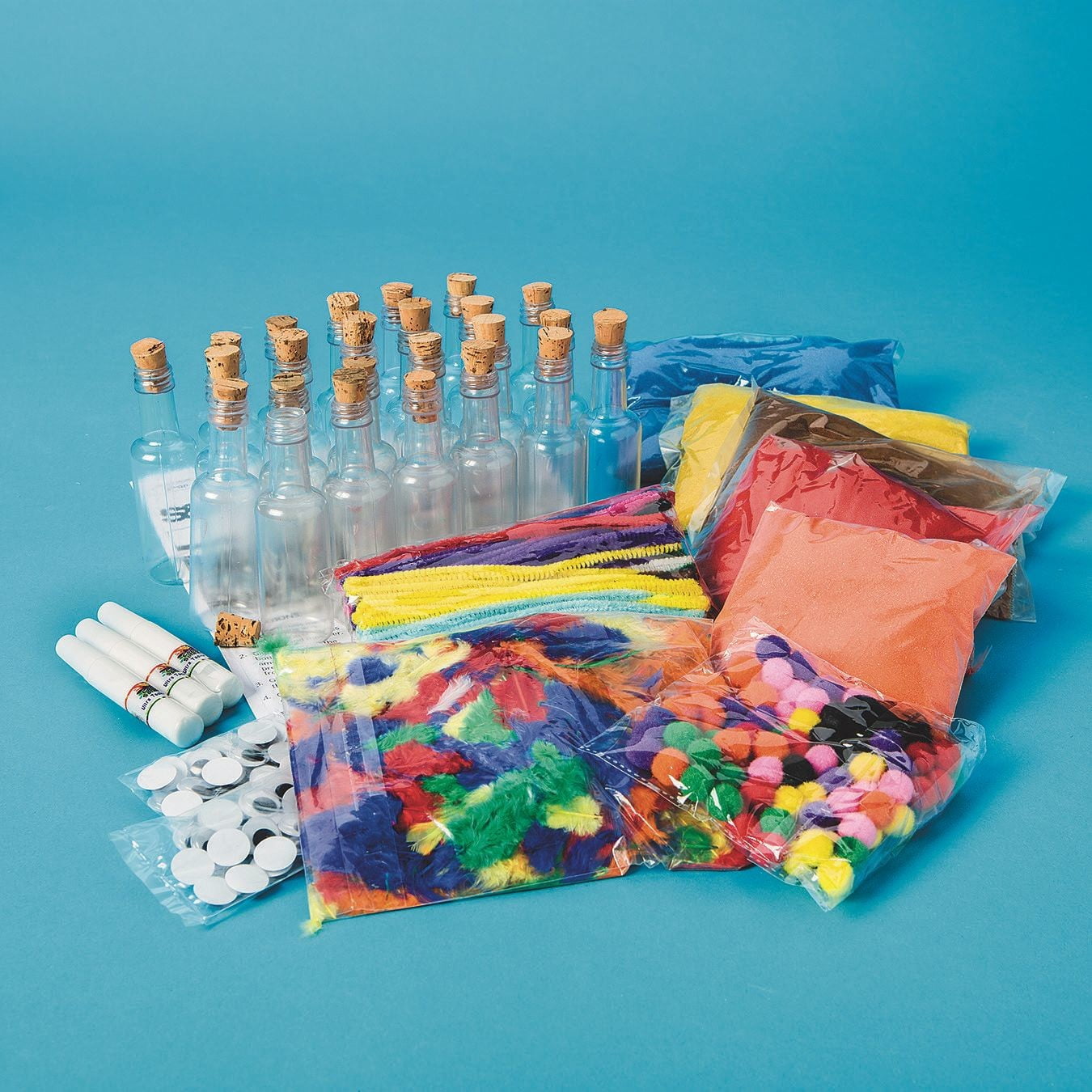 EduCraft® Sand Art Monsters Craft Kit (Pack of 24)